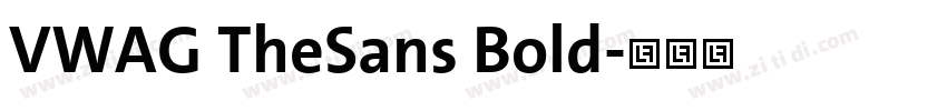 VWAG TheSans Bold字体转换